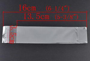 200 Self Adhesive Seal Plastic Bags 16x3.5cm B08986