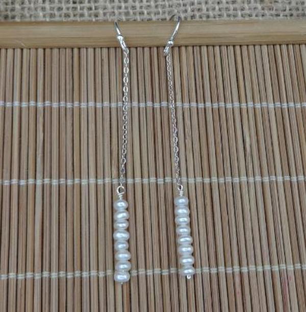 Freshwater Pearl 5-6mm Baby Girl Earrings Classic Women Gift