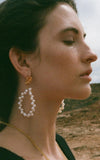 Bohemian Stainless Steel Pearl Earrings Ladies Pendant Earrings