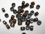 500 Brown 7X6mm Column Heishi Wood Beads
