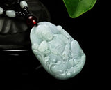 Koraba Jadeite A Jade Guan Yin Goddess of Mercy Pendant Necklace