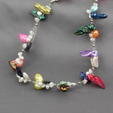 Multicolor Baroque Freshwater Pearls Necklace for Women