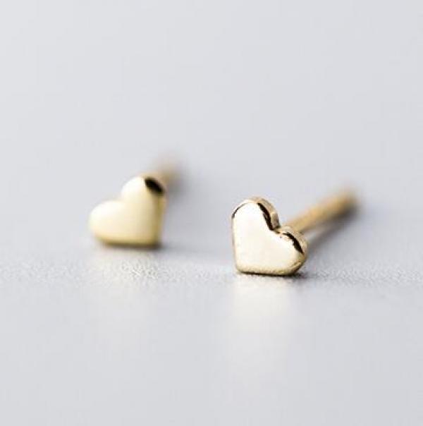 MloveAcc 925 Silver Star Cross Heart Stud Earrings for Women