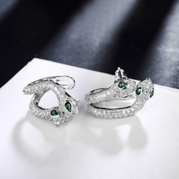 Cuff Clip Earring & CZ Snake Hyperbole Earring