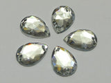 100pcs 13*18mm Acrylic Teardrop Rhinestone Flatback DIY Decoration Jewelry