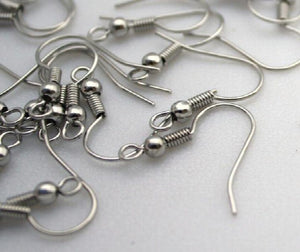 Platinum Plated French Earring Hook 18mm