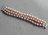 Rice Pearl Bracelet Classic Pink Lavender Freshwater Pearl Jewelry