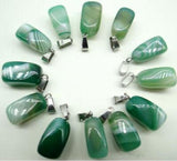 Purple Quartz Crystal Agate Stone Beads Pendant for DIY Jewelry Making