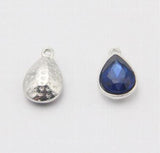 10pcs Water Drop Charms Crystal Glass Pendant for Jewelry Making