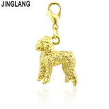 Alloy Dog Charms Pendant for DIY Jewelry, 12 Pieces