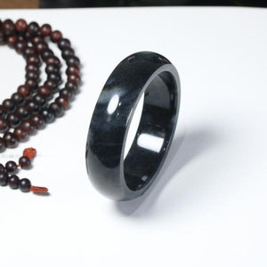 Natural Hetian Jade Princess Bangle 54-64mm, Gift