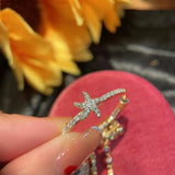 Zircon Beach Starfish Seahorse Earrings for Women