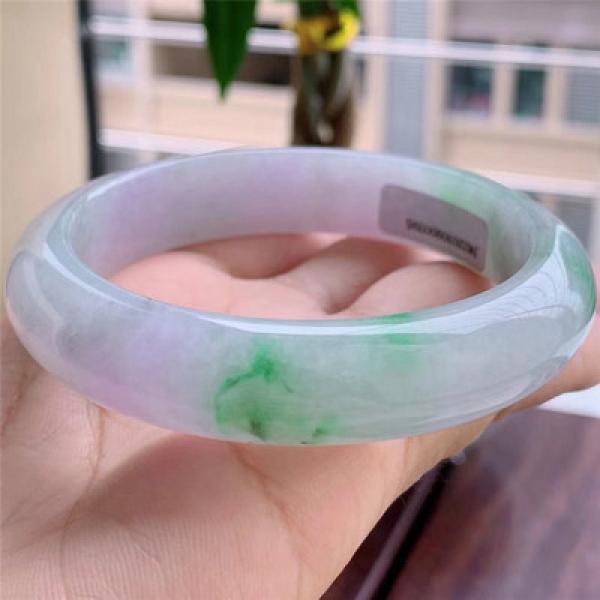 Zheru Jade Bracelet 54mm-62mm Green Princess Jewelry for Girlfriend