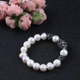 Freshwater Pearl and Resin Bracelet