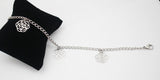 3 Rose Flower Anklets Bracelet Stainless Steel Foot Jewelry for Women