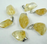 Natural Stone Turquoise Quartz Crystal Irregular Shape Pendant