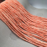 Pink Coral Bead 3x4mm DIY Jewellery Gift