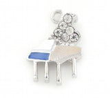 20PCS 14x19mm Piano Pendant Charms DIY Accessories Floating Locket Jewelry