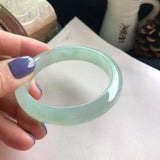 Natural Burmese Jade Light 54-62mm Bracelet Princess Jewelry Gift