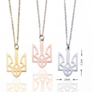 Stainless Tryzub Necklace