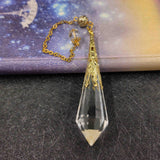 Natural Crystal Pendulum for Dowsing Reiki Chakra Healing