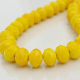 Lemon Yellow Pink Red Purple Rondelle Glass Beads - 5040 Crystal - 2-14mm