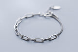 925 Sterling Silver Cuban Link Bracelet Hip Hop Punk GTLS815