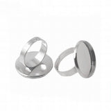 Adjustable Ring Base 18mm Blanks for DIY Jewelry