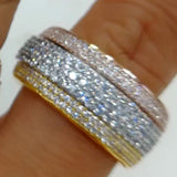 Spill Circle Statement Rings For Women Wedding Dubai Bridal Finger Rings