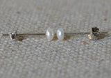 Small Pearl Stud Earrings 3.5-4mm Freshwater Pearl 925 Sterling Silver