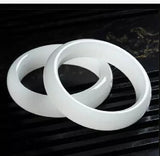 Natural Hetian Jade Bracelet 54-64mm Princess Jewelry Gift