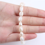 8-9mm Freshwater Baroque Pearl Bracelet Rubber Elastic