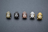 Buddha Head Copper Spacer CZ Inlaied Beads Charms 20pcs/lot