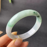 Zheru Jewelry Natural Burmese Jade Bicolor 54-64mm Bracelet Princess Jewelry