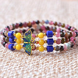 Tourmaline Stone Bracelet Roasted Lucky Jewelry Accessories