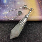 Natural Labradorite Pendulum for Dowsing Stone Pendant