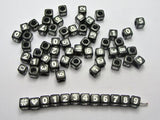 Mixed Cubic Acrylic Loose DIY Number Beads 7x7mm 300pcs