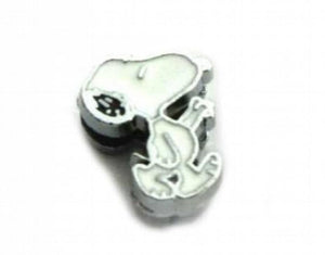 100PCS Enamel Dog DIY Alloy Slide Charms 8MM Fit For 8mm Leather Wristband