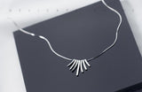 Bohi Real 925 Silver Geometric Bar Pendant Necklace GTLX1405