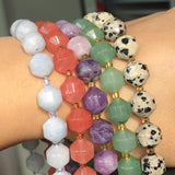 Faceted Aquamarines Tourmaline Agates Jades Amazonite Loose Beads