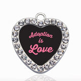 ADOPTION IS LOVE CIRCLE CHARM DIY Necklace&Bracelet Jewelry Making