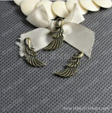 100pcs Antique Bronze Wing Shape Charms Pendants JJA1253