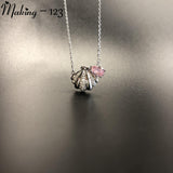 925 Silver Necklace Women Pendant Birthday Gift Choker Anniversary