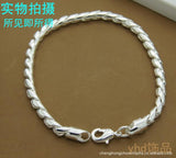 925 Silver Bracelets 6MM Charm Chain Sterling Silver Jewelry Men's & Women's