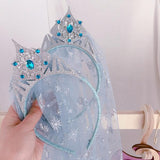 Snow Princess Snowflake Crown Hairband for Girls