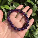 Fengbaowu Amethyst Bracelet 128 Faceted Beads Quartz Healing Stone Jewelry