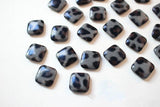 50pcs 18mm Leopard/Snake Print Flatback Cloth Buckle Beads DIY Jewelry Earring