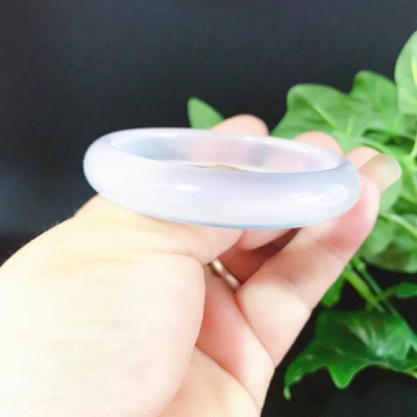 Zheru Jewelry Natural Agate Chalcedony 54-64mm Bracelet Princess Jewelry