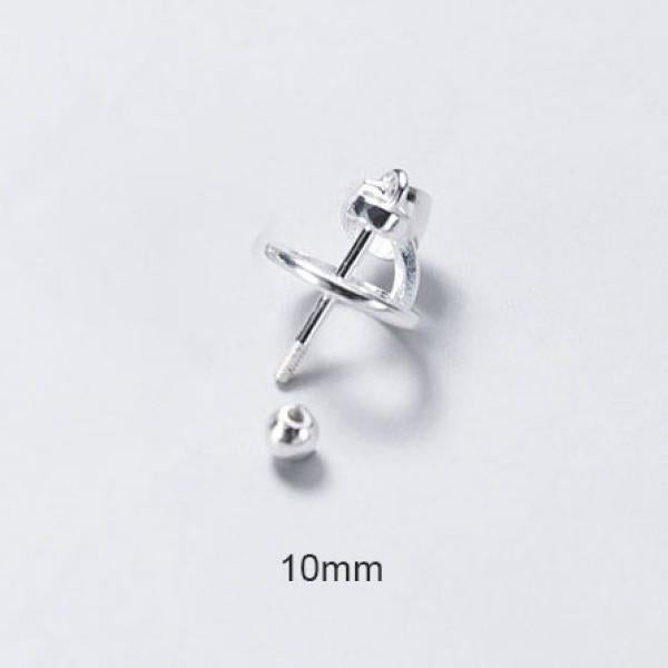 925 Sterling Silver Equatorial Planet Pendant for DIY Necklace