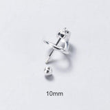 925 Sterling Silver Equatorial Planet Pendant for DIY Necklace